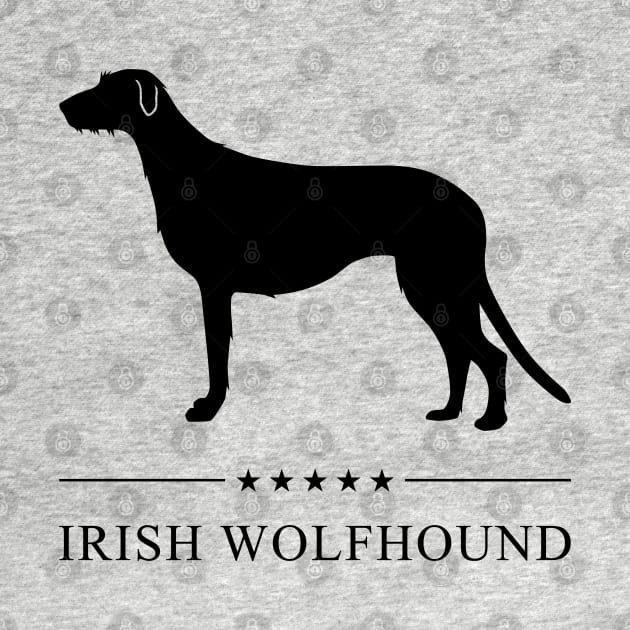 Irish Wolfhound Black Silhouette by millersye